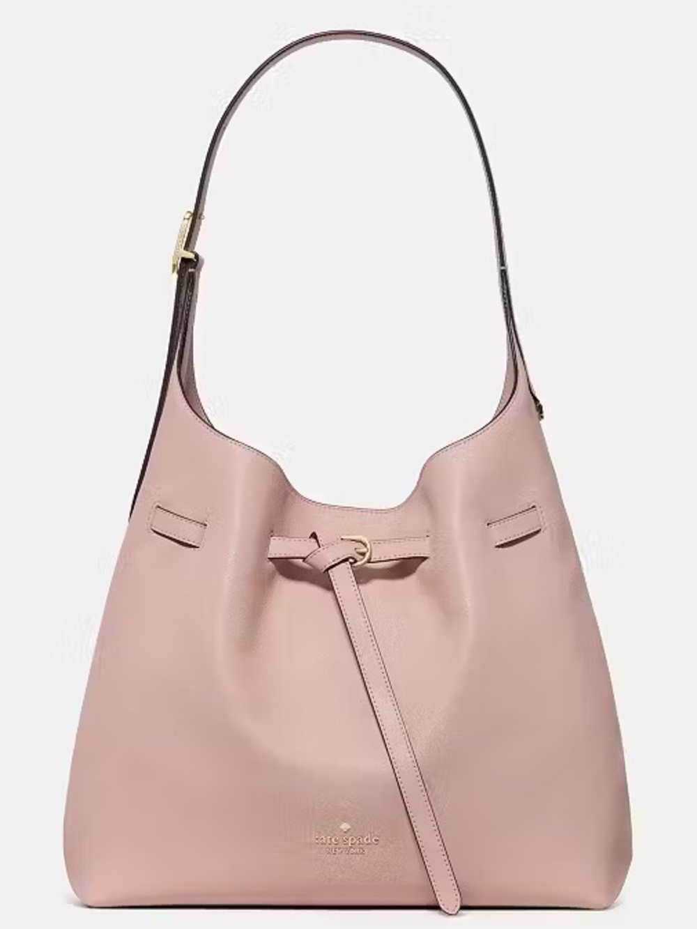 ♠️Kate Spade New York 454 Belted Large Shoulder Bag, Rose Smoke Pink NWT - Picture 1 of 5